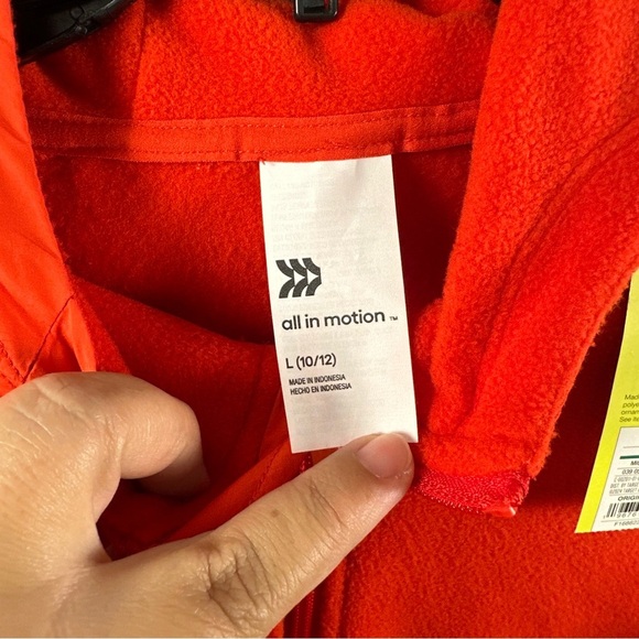 All in Motion Kids Red Pullover Hoodie L (10/12) - Picture 5 of 7